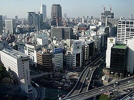 Akasaka vanuit de lucht