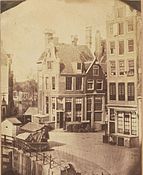 Uitzicht vanuit het raam van het huis van de fotograaf, Regulierbreestraat, ca. 1854