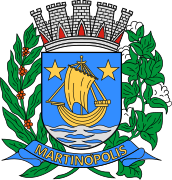 Coat of Arms of Martinópolis, São Paulo, Brazil.