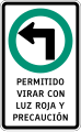 RA-1b Left turn on red light permitted with caution