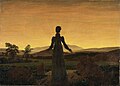 Caspar David Friedrich: Frau vor der untergehenden Sonne, um 1818