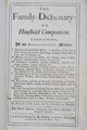 The family-dictionary : or, Household companion, 1705