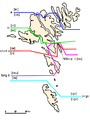 Isoglosses of the Faroe Islands