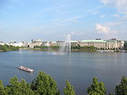 Der Ballindamm liegt an der Binnenalster