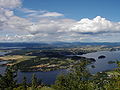 Kroksund og sørenden av Steinsfjorden.