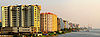 Buildings along the waterfront in Kochi