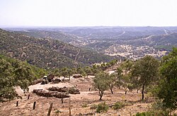 Landscape of Los Pedroches at Los Muros, near Cardeña.