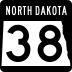 North Dakota Highway 38 marker