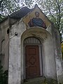 Jesus mural on the chapel by Renice church