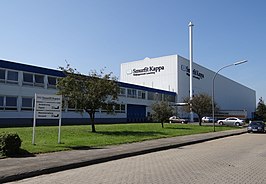 Een golfkartonfabriek van Smurfit Kappa in de Noord-Duitse gemeente Lauenburg/Elbe