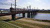 A Kintetsu 6400 series train crossing the Yamato River on the Dōmyōji Line in 2007