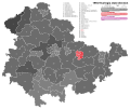 1994 Thuringian state election - Black is CDU, Red is SPD