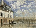 Alfred Sisley: Boot während der Flut bei Port-Marly, 1876, Musée d’Orsay, Paris