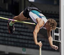 Arnaud Art in actie tijdens de BK AC in 2018.