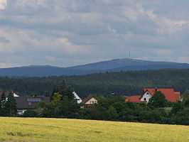 Schneeberg (links) en Ochsenkopf