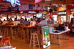 The interior of a Hooters restaurant in Chattanooga, Tennessee, in 2006 before being remodeled years later