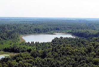 Kleiner Zillmannsee, gezien van de Käflingsbergturm