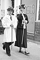 Lena Braun performing as Djuna Barnes, with Charlie Chaplin (aka artist Shou). Photo: Iris Weirich