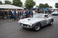 Der Ferrari 250 GT mit dem Georges Berger beim 24-Stunden-Rennen von Le Mans 1962 am Start war