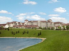 A stunning view of the bluffs surround the retirement community. Rolling hills and wide open skies provide a picturesque scene for residents