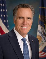 Photographic portrait of Mitt Romney