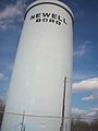 Water tower on a hill high above the Monongahela River.