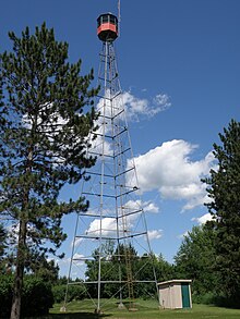 1928 Nimrod Fire Tower, Nimrod, Minnesota.