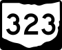 State Route 323 marker