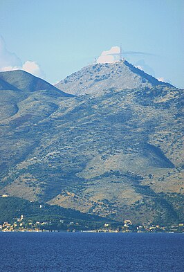 De Pandokrator gezien vanuit Albanië