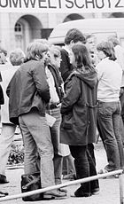 Rudi Dutschke auf der Anti-AKW-Demonstration am 14. Oktober 1979 in Bonn