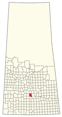 Location of the RM of Craik No. 222 in Saskatchewan