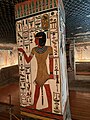 Horus-Iunmutef depicted on a pillar in the burial chamber