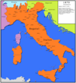 Italia în 1870.