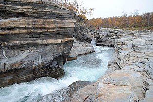 Abisko kanjon, Canyon des Abiskojåkka bei Abisko