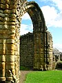 Archway into the fallen tower