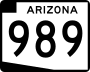 State Route 989 marker