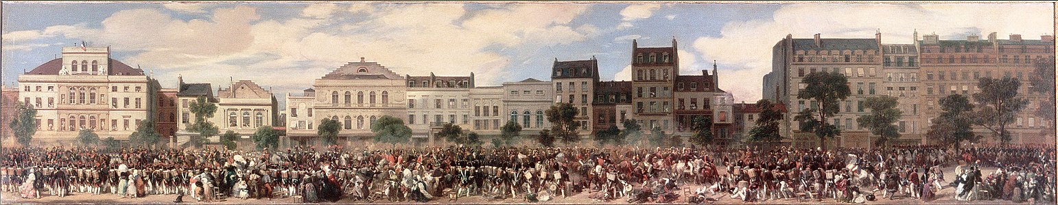 Eugène Louis Lami, Attentat de Fieschi, le 28 juillet 1835 (1845), Schloss Versailles