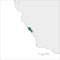 Range of Bloomeria humilis