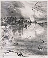 Die Schwalben, etwa 1882 (Radierung)