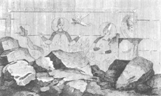 Christian wall paintings in the temple of Kalabsha