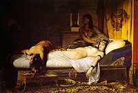 The Death of Cleopatra by Jean-André Rixens, 1874[57]