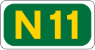 N11 road shield}}