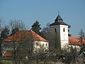 Kirche und Pfarrhaus in Krölpa