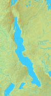 Map of Lake Tanganyika