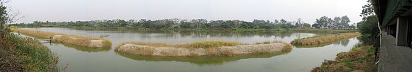 Mai Po Marshes serves as a stop for migrating birds.