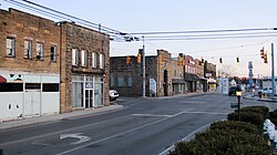 Junction of TN-52 and Main Street in Jamestown