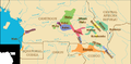 Map showing the Maka-Njem ethnic groups of Cameroon, CAR, Gabon, and Equatorial Guinea