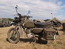 De lichte 125cc-Hercules K 125 BW werd van 1970 tot 1996 gebruikt.