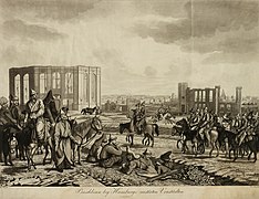 Baschkiren bey Hamburgs zerstörten Vorstädten im Jahre 1814 (Farbversion)