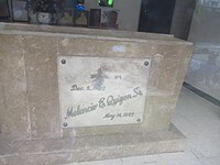 The tomb of Melencio Espinosa Quizon, Sr., Dolphy's father